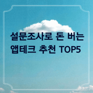 설문 조사 앱테크
